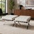 Vintage Barcelona Style Leather Ottomans – Pair Bauhaus Inspired | Chrome X-Frame | Circa 1970s–1990s Offered is a vintage...