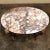 Early 20th Century Antique Italian Painted Wrought Iron Marble Top Coffee Table For Sale - Image 5 of 12