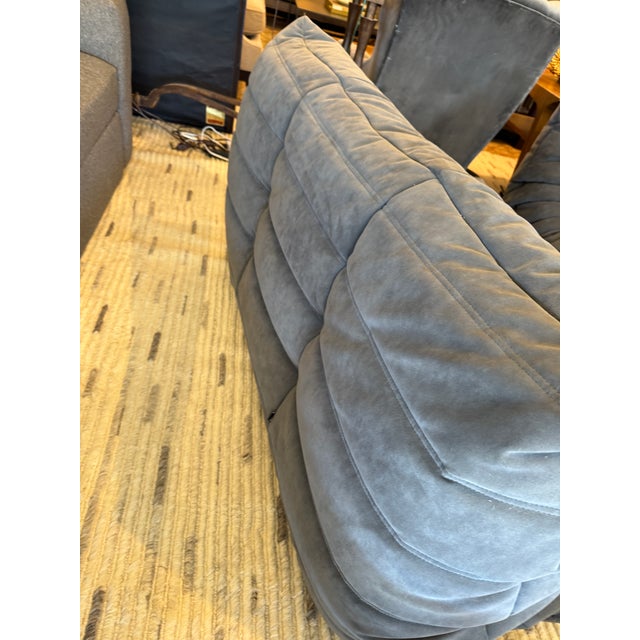 Textile Michel Ducaroy for Ligne Roset Togo Loveseat, Alcantara Chic For Sale - Image 7 of 11