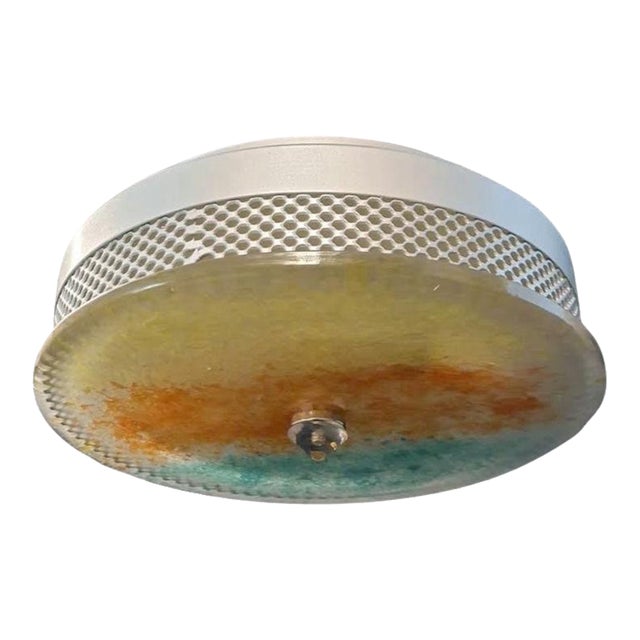 1960s Multicolored Murano Flush Mount For Sale