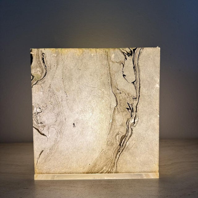 Mid-Century Modern Cube Table Lamp, 1970s For Sale - Image 14 of 18