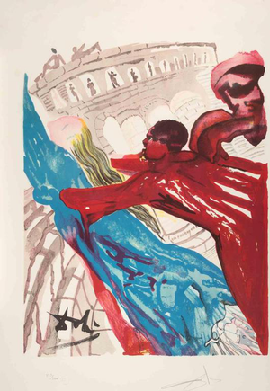 Salvador Dalí­, Yes, O Dione , 1978, Woodcut Print