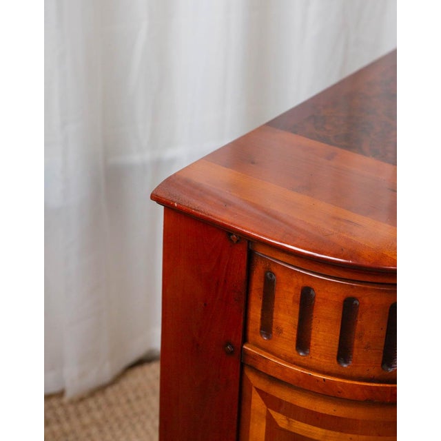 Mid 20th Century Louis XIV Style Demilune Console Cabinet For Sale - Image 9 of 18
