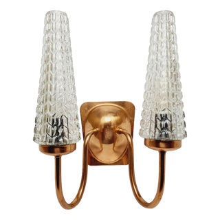 2-Armed Wall Lamp from Elmet Zabrze, Poland, 1970s For Sale