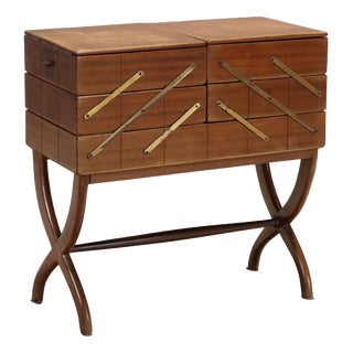 Vintage Italian Sewing Box, 1950s For Sale