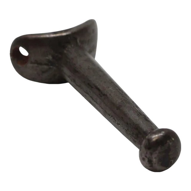 Mid 20th Century Cast Iron Single Wardrobe Hook For Sale