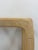 Beige Vintage Console Table Lightwash Pencil Reed Glass Top Coastal Boho MCM For Sale - Image 8 of 10