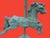 Late 20th Century Monumental Carousel Horse Green Patinated Bronze Statue For Sale - Image 5 of 11