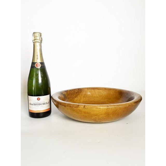 Rustic Wooden Fruit Bowl, France, 20th Century For Sale - Image 3 of 10