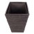 Artifacts Rattan Rectangular Tapered Waste Basket with Metal Liner For Sale