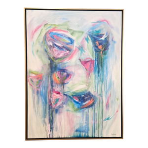 Kimberly Loveland Signed Original Abstract Expressionist Mixed Media Painting - Framed