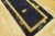 1920s Navy Blue Floral Vase Antique Chinese Peking Carpet 2' 4'' X 11' 7" Knotted Wool Rug Runner For Sale - Image 4 of 8