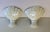 Fan Shaped Pearl Glazed Ceramic Wall Lamps, 1950s, Set of 2 For Sale - Image 6 of 13