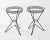 Tony Paul Modern Atomic Three Hairpin Leg Tables After Tony Paul Fredrick Weinberg Iron Wire Mesh Tripod - a Pair For Sale - Image 4 of 11