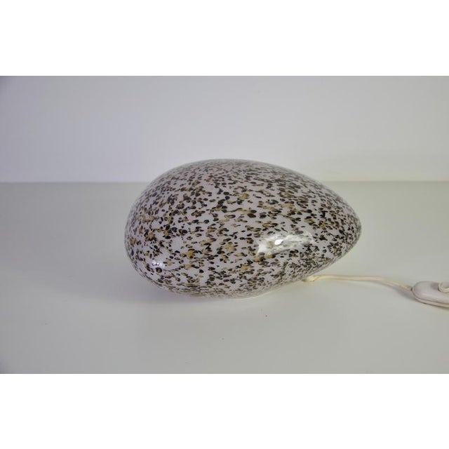 Glass Stone Shaped Glass Table Lamp, Germany, 1970s For Sale - Image 7 of 14