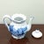 Blue Vintage Blue and White Chinoiseries Tea Pot For Sale - Image 8 of 10