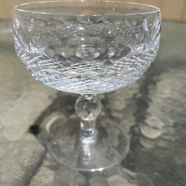 Art Deco 1970s Waterford Crystal Colleen Short Stem Champagne Coupes/Sherberts - Set of 10 For Sale - Image 3 of 5