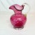Vintage Home is pleased to offer this stunning Cranberry hand blown glass Italian Murano Pitcher. The cranberry colored...