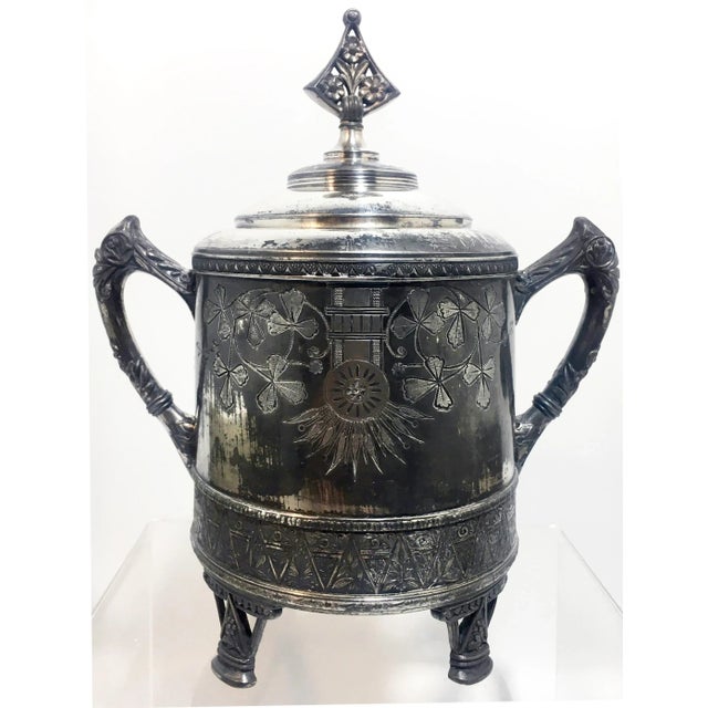 1880s Aesthetic Movement Silverplated Sugar Bowl For Sale - Image 9 of 9