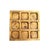 Vintage Solid Brass Tic Tac Toe Game on Bun Feet For Sale - Image 4 of 6