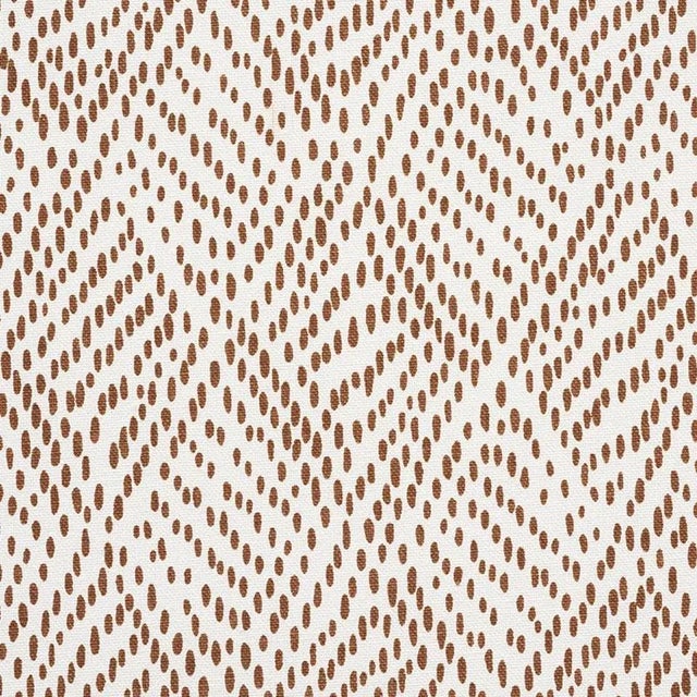 Sample - Schumacher Duma Diamond Fabric in Brown For Sale