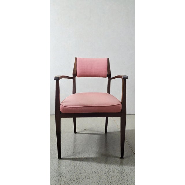 Mid-Century Modern Upholstered Rosewood Armchair, 1950s For Sale - Image 3 of 10