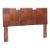 Lane Brutalist Mid Century Walnut Queen Headboard For Sale