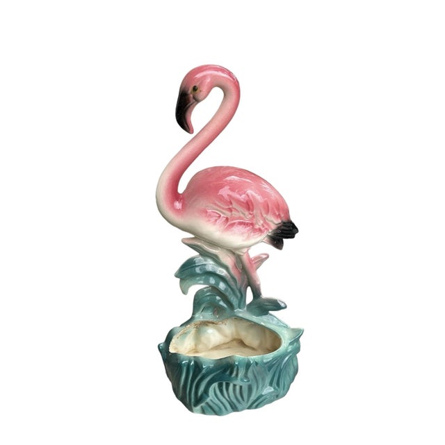 Pink 1950s Hollywood Regency Art Deco Flamingo Planters - Set of 3 For Sale - Image 8 of 12