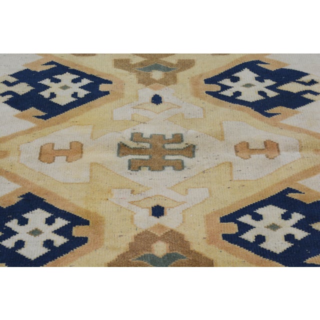 Turkish Vintage Turkish Anatolian Hand Knotted Wool Rug,5'X6'8" For Sale - Image 3 of 6