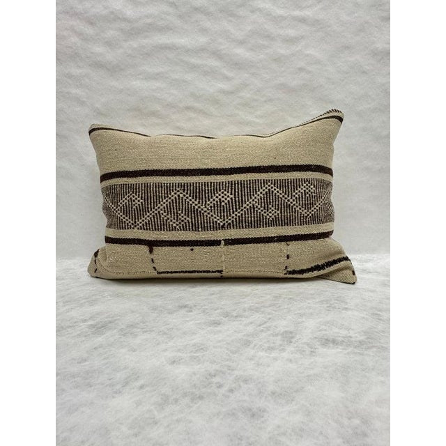 Turkish Hemp Pillow Cushion Natural Beige Brown Pillow Cushion Cover 16" x 24" #30196 Enhance your home decor with our...
