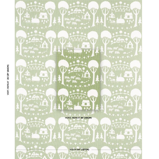 Inspired by a midcentury design in our archive, Farm Scene is a cheerful, charming celebration of country life. A stylized...