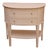 Italian Style Ivory With Gold Hand Painted Halfmoon Chest For Sale