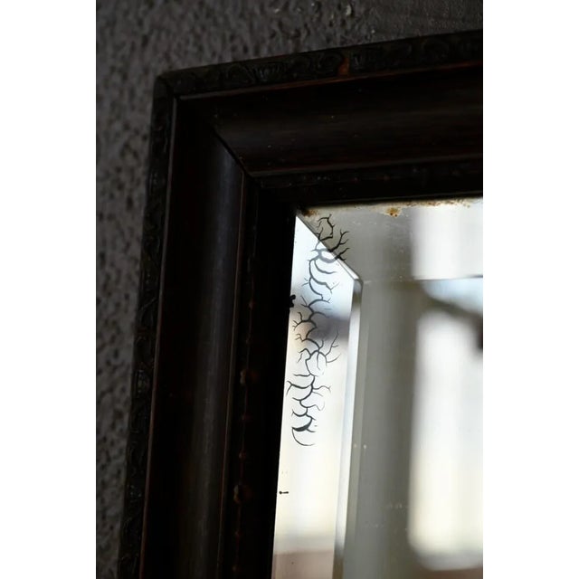 French Patinated Beveled Mirror For Sale - Image 6 of 9