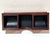 Brown 2003 Bombay Company Mahogany Desk or Dresser Valet Organizer With Brass Inlay and Faux Leather Lining For Sale - Image 8 of 10