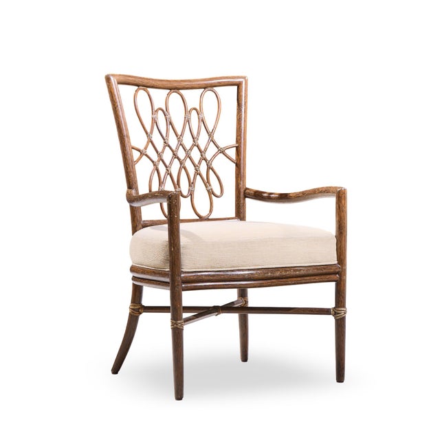 Baker Furniture Company Barbara Barry for Baker Script Rattan Dining Chairs - Set of 6 For Sale - Image 4 of 11