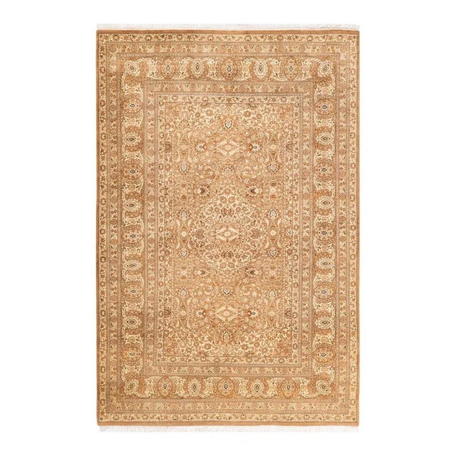 Brown Mogul, One-of-a-Kind Hand-Knotted Area Rug in Brown, 5' 2" x 7' 8" For Sale - Image 8 of 8