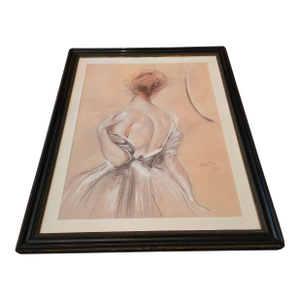 Important Antique American Painting of Woman Signed