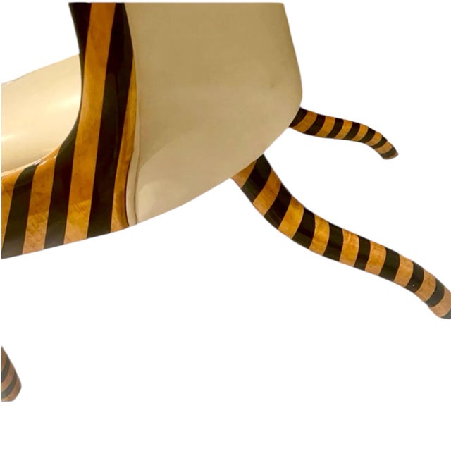 Rose Tarlow Grisaille Leather Chair For Sale - Image 9 of 9