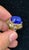 Bochic "Orient" Vintage Fancy Sapphire & Tanzanite Ring Set 18K Gold & Silver For Sale In New York - Image 6 of 18