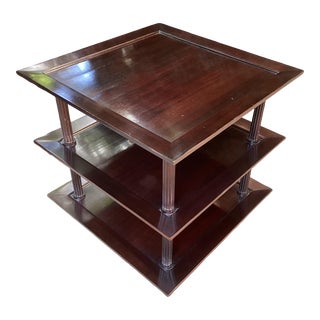 Late 20th Century Barbara Barry for Baker Furniture Company Three Tier Side Table For Sale