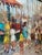 French Jean Boissin Mid-Century Impressionist Style Oil Painting Carnival Scene in France For Sale - Image 3 of 15