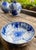 Vintage Japanese Porcelain Peony Vase | Cobalt Blue & White Floral Motif | Gold Accents For Sale - Image 12 of 12