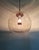 Large space age pendant light in smoked glass and chrome-plated metal, produced by the german manufacturer glashütte...