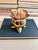 Vintage Solid Brass Flower Match Holder and Toothpick Cup For Sale In Louisville - Image 6 of 12