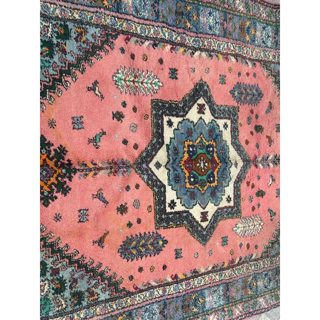 Textile Vintage Moroccan Rustic Rabat Rug, 1960s For Sale - Image 7 of 18