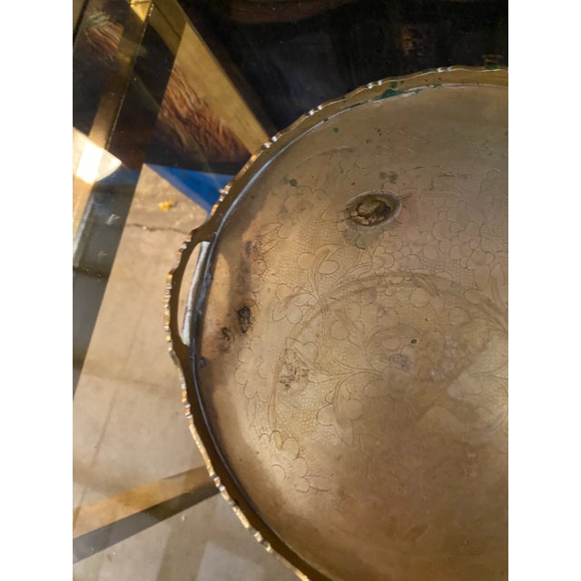 This is a beautiful brass serving/decorative tray that would look perfect in any home. Please check out my other listings!