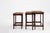 Brown 20th Century Oak and Rattan Nesting Tables, Set of 3 For Sale - Image 8 of 14