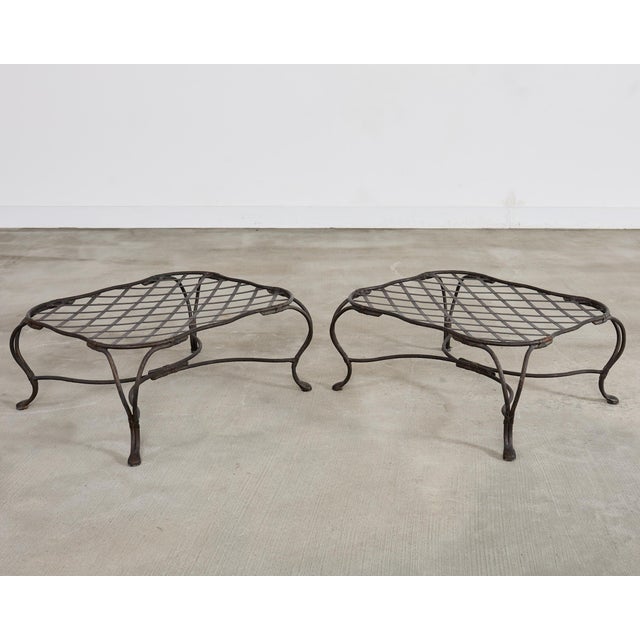 Rose Tarlow Style Iron Twig Garden Six-Piece Patio Suite For Sale - Image 18 of 18