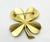 Contemporary 1990s Chanel Vintage Gold Plated Clover Brooch For Sale - Image 3 of 3