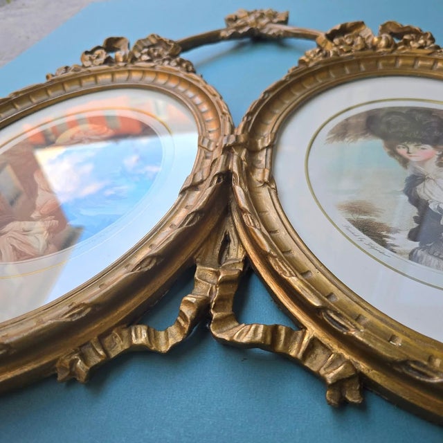 Glass Daniel Gardner, Lady Wilbraham, 1800s, Wood and Paper, Framed For Sale - Image 7 of 18